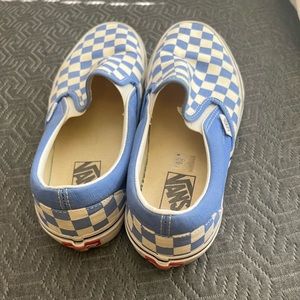 Slip on vans, Baby/Light Blue.